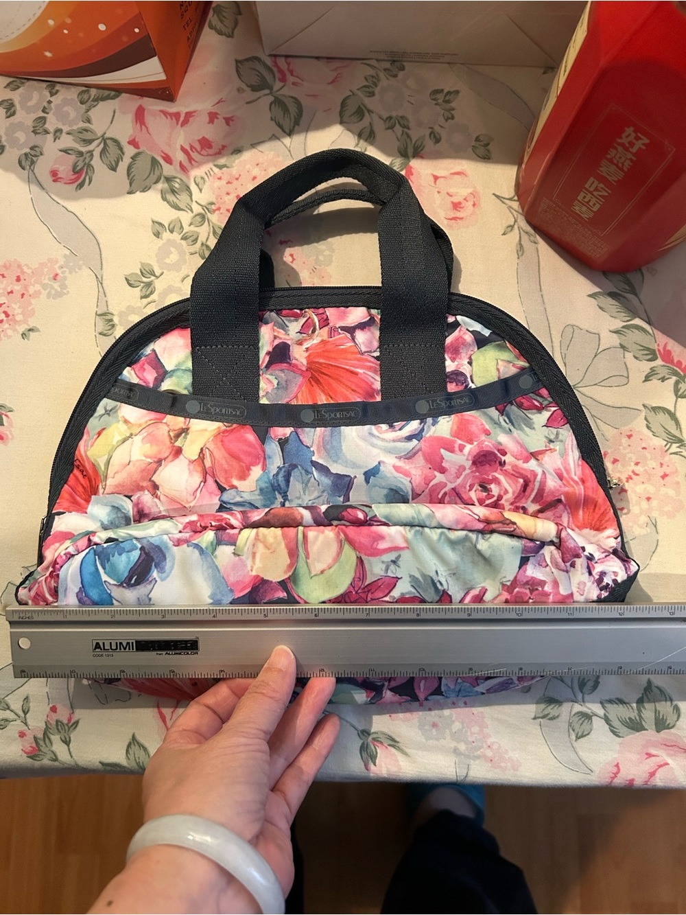 Lesportsac Floral Crossbody Bag - Pink Multi - Picture 8 of 9
